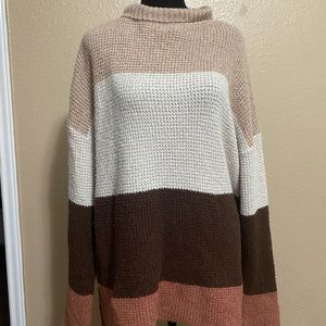 Large sweater. Fall colors. Soft!